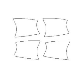 MERCEDES E-klass W212 klistermärken / skyddsfilmer under handtagen.