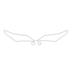 TOYOTA AURIS II (2) fényszóró / első lámpa védőfóliák (2012-2014)