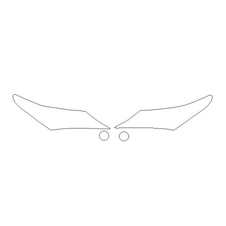 TOYOTA AURIS II (2) ajovalojen suojakalvot (2012-2014)