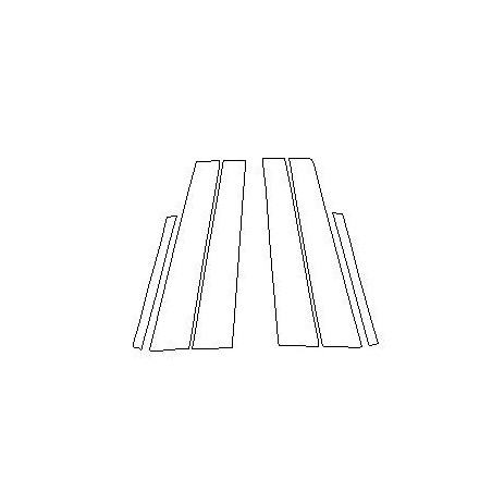 Folie de protecție pentru montantul B al modelului Mercedes S-Class W223 piano (2021-)