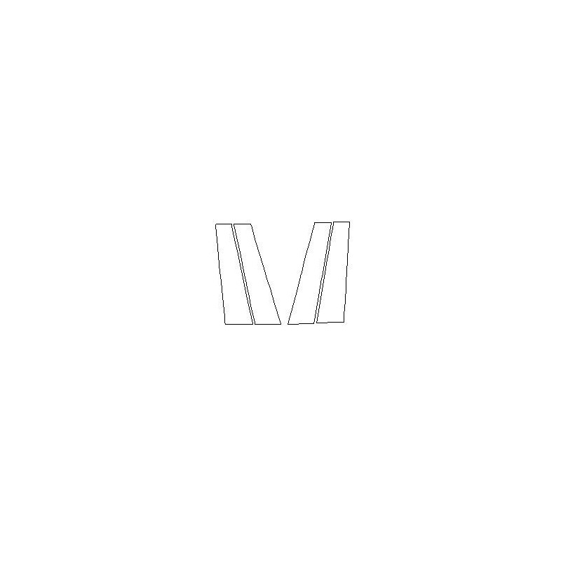 Folie protetora para colunas B em piano black para Mercedes A-Class W177 (2018-)