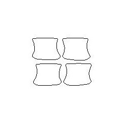 Volvo C40 ochranné fólie pod kliky (2021-)