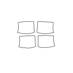 Volvo V60 II 2 προστατευτικές μεμβράνες κάτω από τις λαβές (2018-)