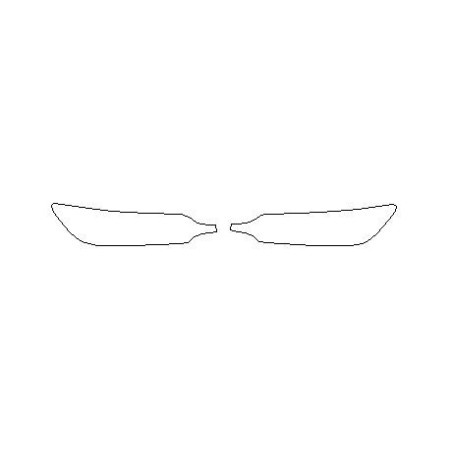Folhas protetoras para faróis / lâmpadas dianteiras Volvo V60 (2018-)