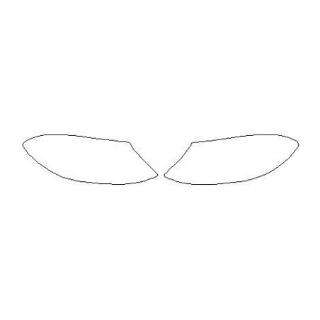 Mercedes GLE I W166 W292 C292 koplampen / voorlampen beschermende folies (2015-2019)