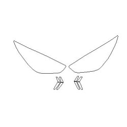 KIA NIRO I FL forlygter / forlygte beskyttelsesfilm (2018-2022)