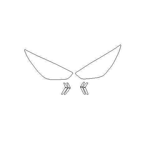 KIA NIRO I po FL faróis / películas protetoras dianteiras (2018-2022)