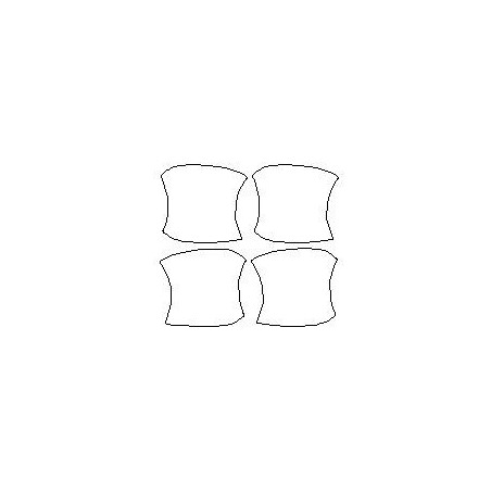 KIA NIRO I folie de protecție pentru mânere (2016-2022).