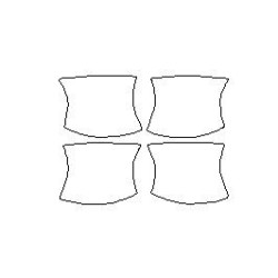 Hyundai Santa Fe III Mk3 gewijd beschermende folie voor de handgrepen (2012-2018)