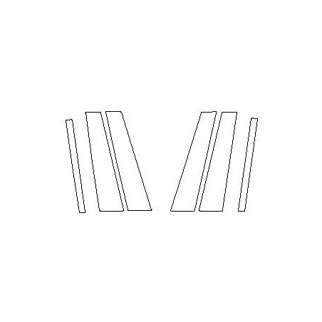 Μερσεντές Ε-Κλάση W213 KOMBI προστατευτικά μεμβράνης για στύλους Β Κ μαύρο πιάνο (2016-)