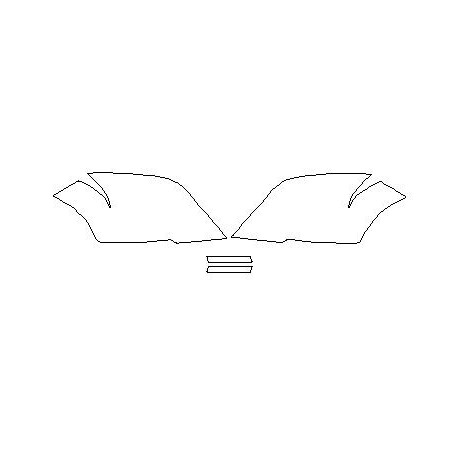 Mercedes GLK X204 pred FL svetlá/ lámpy predná fólie ochranné (2008-2012)