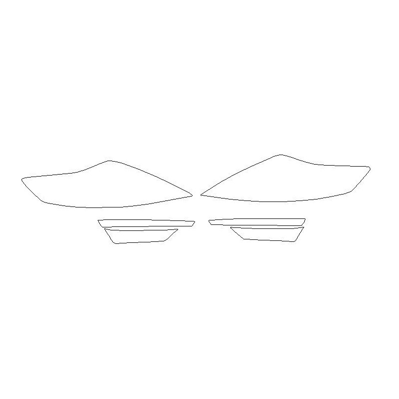 Ford Mondeo MK4 etter FL frontlykter / lampe beskyttelsesfilmer (2010-2014)