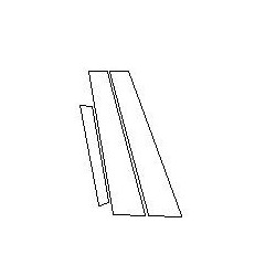 Προστατευτικές μεμβράνες για κολόνες B piano black (2019-) VOLVO S60 III (3)