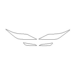 Lexus RX IV na FL koplampen / koplampen beschermende folie (2020-2022) - zwróć tylko tłumaczenie