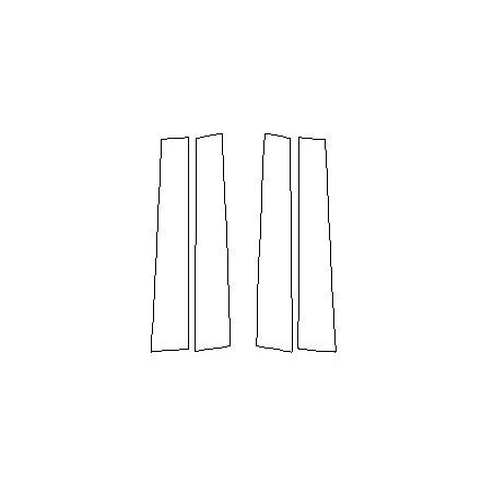 Lexus RX IV pellicole protettive per colonne B piano black (2015-2022).