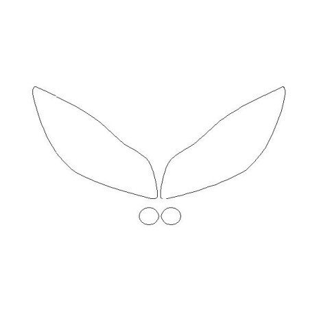 INSIGNIA A 1 I po FL reflektory / lampy predné fólie ochranné (2013-2015)