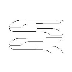 Tesla model 3 beschermende folies voor de handgrepen (2017-)