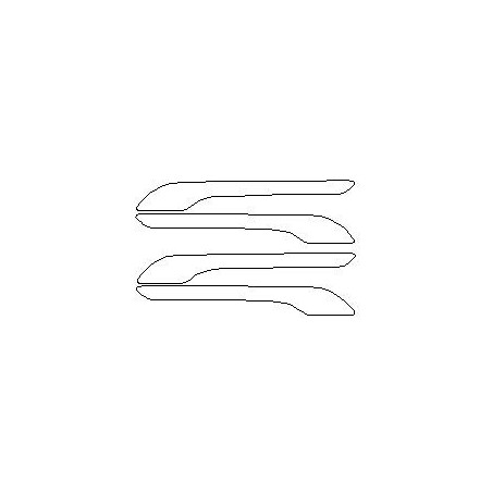 Tesla model 3 beschermende folies voor de handgrepen (2017-)