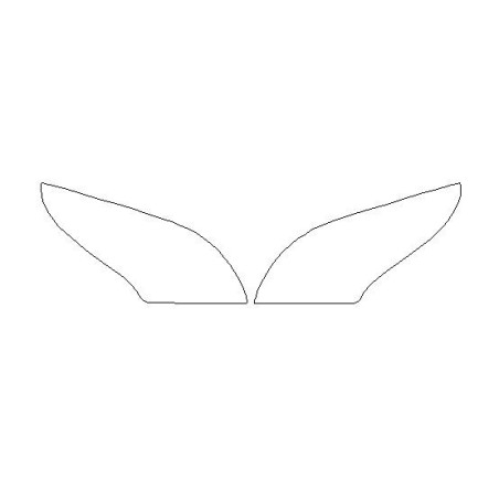 Renault Megane III pred FL reflektory / svetlá predné folie ochranné (2008-2012)