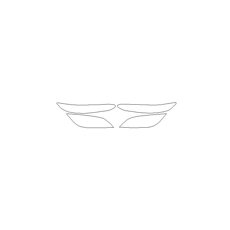 Hyundai Kona efter FL PPF skyddsfilm för strålkastare / strålkastare (2021-)