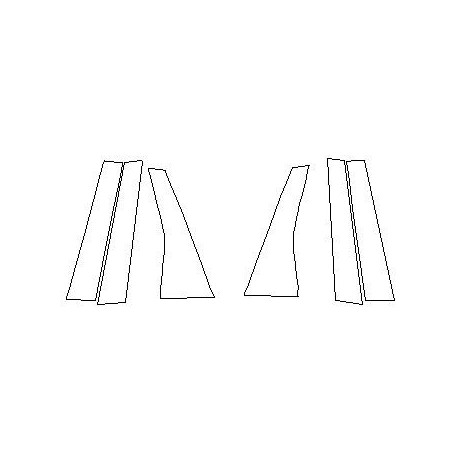 Suzuki Vitara II Schutzfolien für B und C Säulen Klavierlack (2019-2022)