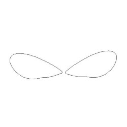 Porsche Panamera I 970 ennen FL etuvalojen suojakalvot (2009-2012)