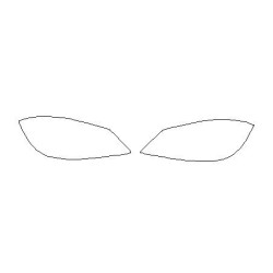 MERCEDES C-klasse W204 forreste FL forlygter / forlygter beskyttelsesfilm (2007-2011)