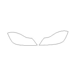 ΜΕΡΣΕΝΤΕΣ C-κλάση W204 μετά από FL φανάρια / μπροστινά φώτα προστατευτικές μεμβράνες (2012-2014)