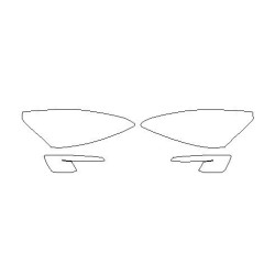 Prelom Peugeot 508 mk1 I pred FL reflektory / svetlá ochranné fólie (2010-2014)