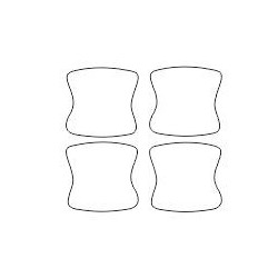 Volvo XC60 II için özel tutkal etiketleri / kapı kolları koruyucu filmler (2017-)