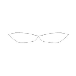 Mercedes C-osztály W206 fényszóró / első lámpa védőfóliák (2021-)