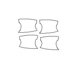 Mercedes GLA H247 omistetut kahvan suoja tarroja / kalvoja (2019-)