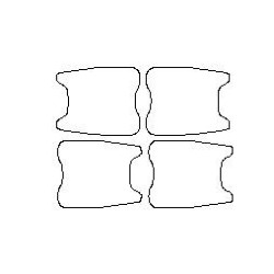 Mercedes Sprinter III 907 910 VS30 burkolatok / karcolásvédő fóliák kilincsekhez (2018-)