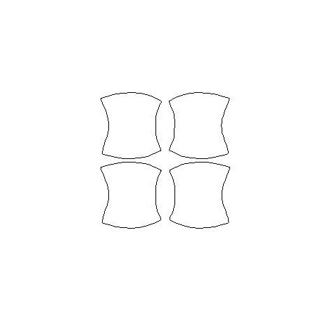 Honda CR-V IV 4 beskyttelsesfilm til håndtag (2012-2018)