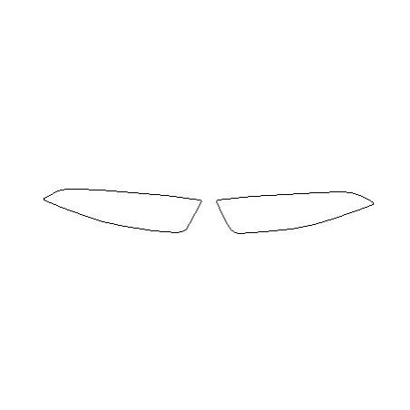 Mercedes A-Klasa W177 reflektory / svetlá predné nálepky / ochranné fólie (2018-)