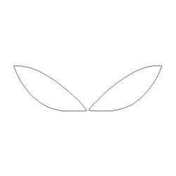 MERCEDES A-klasa W169 előtti FL fényszóró / lámpa védőfólia (2004-2008)