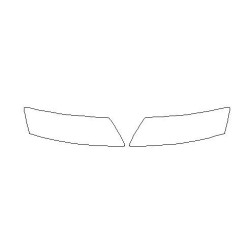 Audi A6 C6 προστατευτικά φίλμ στα φάρα / φώτα μπροστά (2004-2012)