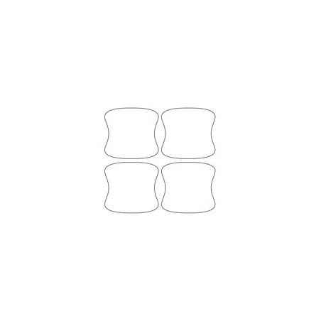 Audi A6 S6 RS6 C7 dedicované nálepky / ochranné fólie na kliky (2011-2018)