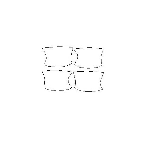 Audi A6 / S6 C8 op maat gemaakte stickers / beschermfolies voor deurklinken (2018-2025)