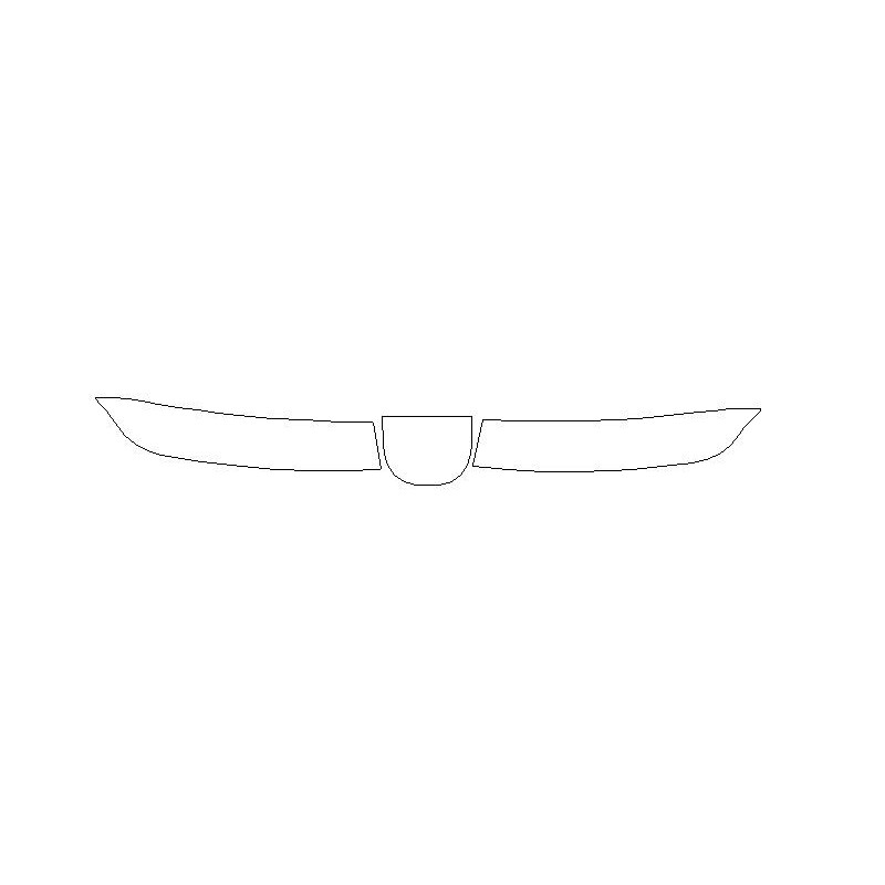 Mazda 3 I (mk1) hatchback bumper traseiro película protetora (2003-2008)