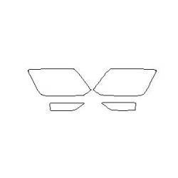 VW Amarok után FL fényszórók / első lámpák védőfóliák (2016-2020)