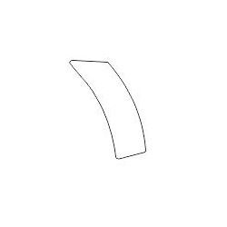 FORD FOCUS RS I mk1 klæbemærke / beskyttelsesfolie til bagkofanger