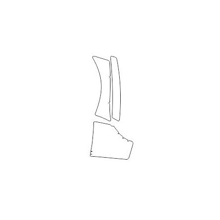 TOYOTA YARIS I 5D matrica / védőfólia sárvédőre, ajtóra, küszöbre