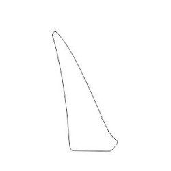 TOYOTA YARIS III 5D klistermærke / beskyttelsesfilm bagkofanger