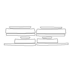 AUDI A8 / S8 D5 beschermfolie / beschermfolie voor interne drempels (2017-2021)