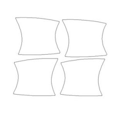 Αυτοκόλλητα προστασίας για τις λαβές των πορτών του Mercedes S-Class W222 (2013-2022)