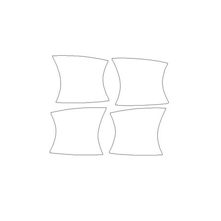 Mercedes S-Klasse W222 tilpassede dørhåndtagbeskyttelsesklistermærker / film (2013-2022)