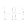 SKODA Scala autocollants / films de protection sous les poignées (2019-)