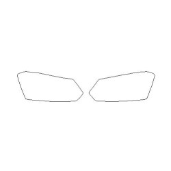 Skoda Yeti na FL beschermende folie voor koplampen / voorlampen (2012-2017)