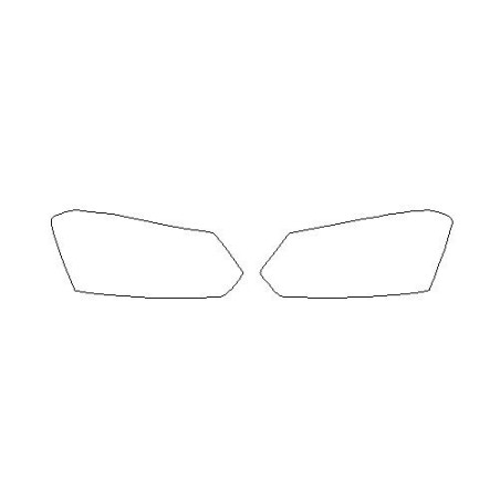 Skoda Yeti po FL folie ochronne na reflektory / lampy przednie (2012-2017) - zwróć tylko tłumaczenie